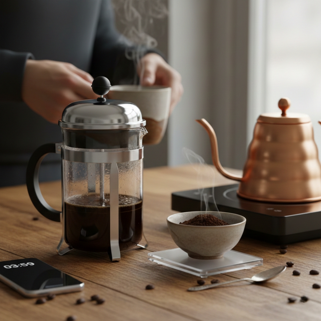 Panduan Brewing Kopi dengan French Press